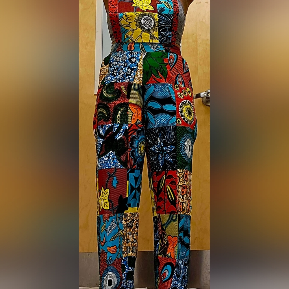 Colorful Patchwork Jumpsuit - image 3